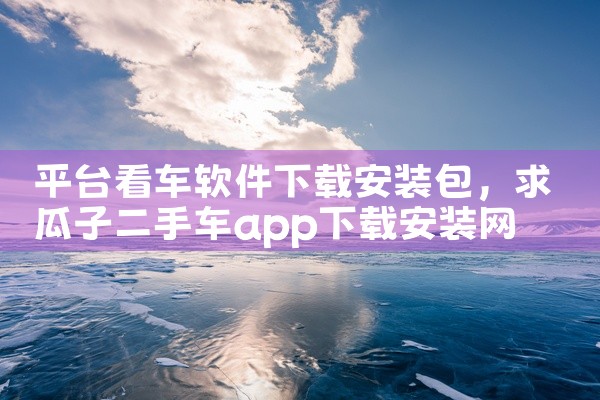 平台看车软件下载安装包